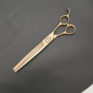 Tijeras para peluquería de mascotas de oro rosa, 7 pulgadas, acero inoxidable, para cortar el pelo de perros, diseño práctico, herramienta de belleza profesional - Product Image 5
