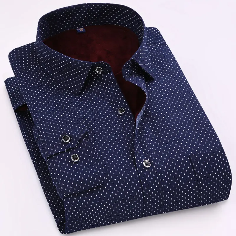 Custom Plaid Man Shirts Long Sleeve Casual 100% Cotton Mens Blouse Business Formal Office Plaid Shirts For Men