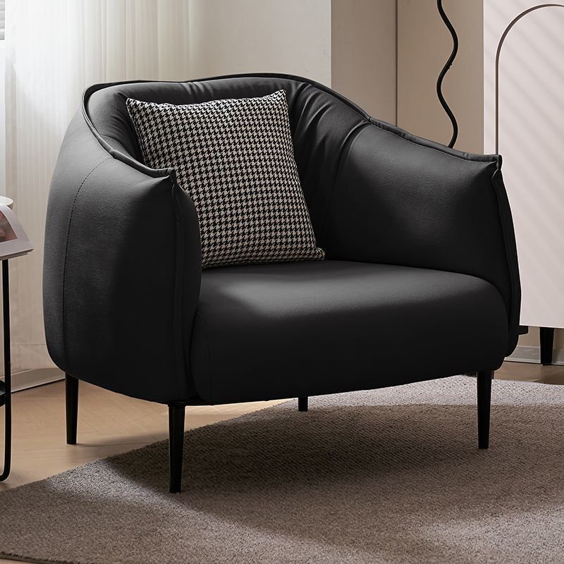 Black [ultra-fiber leather]-give pillow