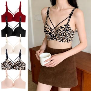 Soutien-gorge Evenyoung Push-up sans armatures, bretelles croisées, <span class=keywords><strong>bonnet</strong></span> rembourré, dos en U, soutien-gorge sans couture pour femmes - Product Image 1