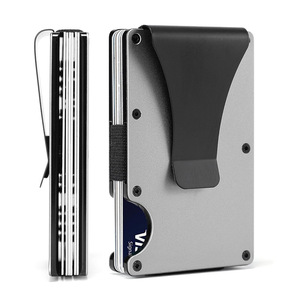 Nhà máy trong kho New chủ thẻ nhôm Wallet Money Clip kinh doanh RFID chống trộm chặn công nghệ - Product Image 4