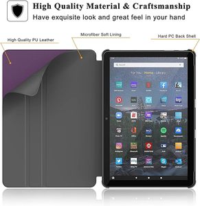 Étui <span class=keywords><strong>pour</strong></span> toute nouvelle <span class=keywords><strong>tablette</strong></span> <span class=keywords><strong>Amazon</strong></span> Fire HD <span class=keywords><strong>10</strong></span> & <span class=keywords><strong>10</strong></span> Plus, housse de support folio de qualité supérieure avec réveil/veille automatique <span class=keywords><strong>pour</strong></span> <span class=keywords><strong>tablette</strong></span> de <span class=keywords><strong>10</strong></span>.1 <span class=keywords><strong>pouces</strong></span> - Product Image 5