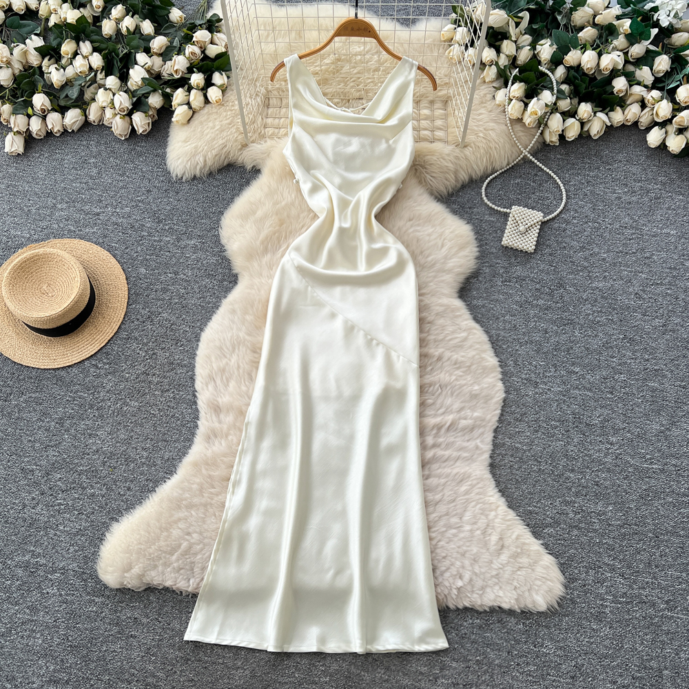 knee length dresses for ladies Nyx Pink Backless Knitted Maxi Dress main image 1