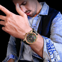 Montre mécanique interactive pour homme Lucky Harvey 2026, mouvement automatique, cadran à 48 emplacements, jeu de devinettes, montre sport ZLS306
