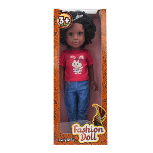 Poupée noire de 18 pouces, cheveux <span class=keywords><strong>Afro</strong></span> pour filles avec poupées en vinyle pour filles - Product Image 2