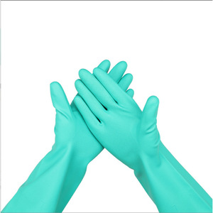 ถุงมือป้องกันสารเคมีทนน้ำมัน Laoan สีเขียว ถุงมือไนไตรล์สำหรับงานอุตสาหกรรม ถุงมือนิรภัยสำหรับงานเชื่อม - Product Image 5