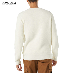 Suéter Personalizado con Logotipo OEM ODM para Hombre, Cuello Redondo, Diseño Jacquard, Tejido a Máquina, Manga Regular - Product Image 5