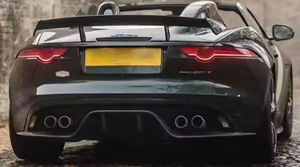 Difusor de Parachoques Trasero de Fibra de Carbono para Vehículos <span class=keywords><strong>Jaguar</strong></span> 2013-2024, Estilo Ftype, Labio Trasero - Product Image 5