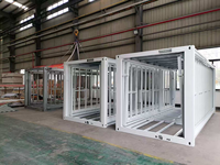 Maison préfabriquée extensible à double aile de 20 pieds - Conception modulaire mobile démontable pour bureaux et espaces de vie