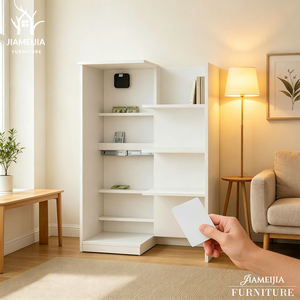 Estantería Blanca al por Mayor con Almacenamiento Oculto, Caja Fuerte Secreta con Cerradura RFID para Seguridad en el Hogar y la Oficina, Precio de Fábrica - Product Image 1
