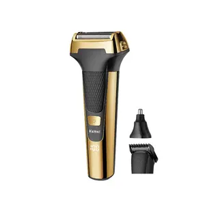 Rasoir électrique LED USB, tondeuse à barbe, machine à raser Kemei Km-6551 3 en 1, tondeuse à cheveux, tondeuse à barbe, soin du corps pour homme - Product Image 6
