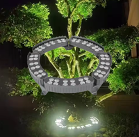 Lampu Cincin Pohon LED RGB AC24V IP65 CE RoHS, Lampu Pohon Embrace, Lampu Pohon Palem, untuk Lampu Sorot Aluminium Lanskap Luar Ruangan