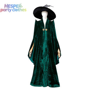 Costume d'Halloween Minerva McGonagall de HESPER Cos Clothing, Robe de Directrice d'Académie pour Adultes, avec des Costumes et Robes Élégants - Product Image 1
