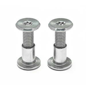 Offre Spéciale acier inoxydable laiton Chicago livre vis en cuir goupille <span class=keywords><strong>Torx</strong></span> chanfreiné tête plate mâle femelle vis fabricant direct - Product Image 1