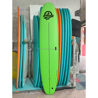 Planches de surf souples personnalisées 9'0 pour débutants, planches de surf souples imperméables, planches de surf durables en mousse IXPE pour les écoles de surf