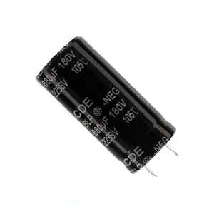 ตัวเก็บประจุแบบ Through Hole รุ่น SLP561M220A4P3 ของแท้ ยี่ห้อ CAP ALUM ความจุ 560uF 20% 220V แบบ Snap-in - Product Image 1