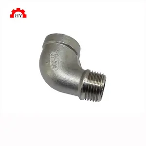 ss304 stainless steel pipe fittings ss316 male female 90 degree street elbow for home decoration