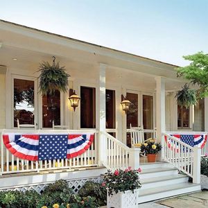Banderines Patrióticos Americanos en Oferta, Guirnaldas de Banderas para el 4 de Julio, Día de la Independencia de EE. UU., Abanico Plegable Portátil con Impresión Serigráfica - Product Image 5