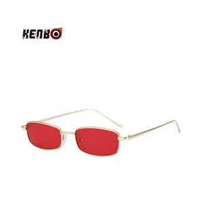 Kenbo Eyewear retrò rettangolare in metallo telaio moda piccoli <span class=keywords><strong>occhiali</strong></span> <span class=keywords><strong>da</strong></span> <span class=keywords><strong>sole</strong></span> per gli uomini delle donne - Product Image 2