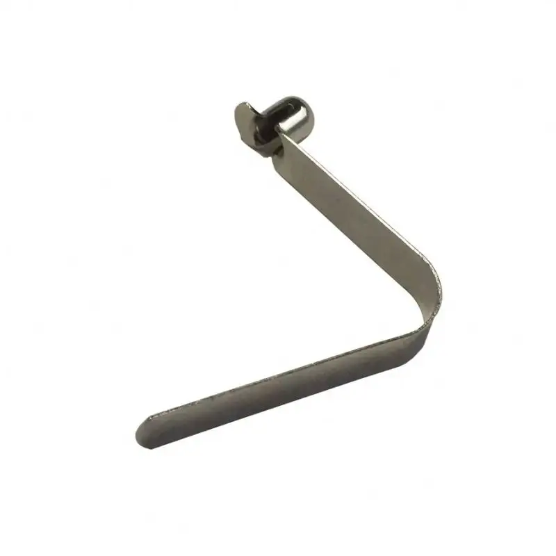 OEM V Shaped Metal 65Mn Steel Spring Clip Button Spring Clip