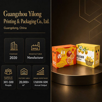 Boîte cadeau personnalisée imprimée avec poignée pour fruits de la passion, emballage pliable pour expédition e-commerce