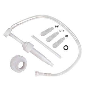 White Gear Oil <b>Pump</b> With 3 <b>Adapters</b> M8 M10 3/8 For Engine Lubrication Repair - Product Image 2