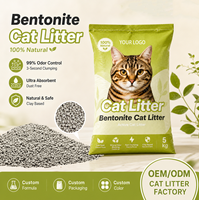 Arena para Gatos de Bentonita con Tamaño de Partícula Personalizado y Múltiples Opciones de Empaque, Procesada con Maquinaria, para Comerciantes Globales de Productos para Mascotas