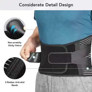 Double Pull Breathable Brace Lumbar Back Belt Waist Support Back Pain Relief Back Support Belt For Men Women Lumbar Support Belt