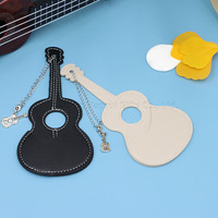 Porte-plectrums de guitare en cuir PU, porte-plectrums, étui pour plectres, accessoires de guitare, cadeau