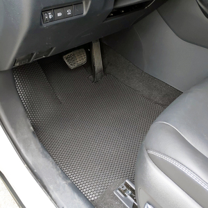 Tapis de sol de voiture personnalisés de luxe en PVC, imperméables, en nid d'abeille, diamètre 1 cm, 3, <span class=keywords><strong>4</strong></span>, 5 pièces, de qualité supérieure - Product Image 1