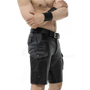 OEM Service Wholesale <b>Men</b> <b>Leather</b> <b>Shorts</b> New Arrival <b>Leather</b> <b>Shorts</b> Private Label <b>Leather</b> <b>Shorts</b> - Product Image 4
