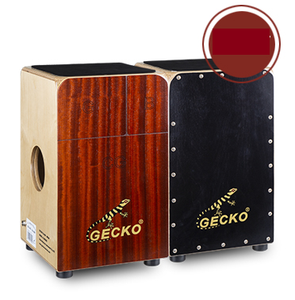 Cajón GECKO CL99AEQ, Tambor de Percusión Económico de Madera de Croton y Arce, Bongó, Caja de Percusión con Micrófono y Bolsa de Transporte - Product Image 1