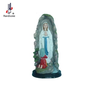 Penjualan Terlaris Patung Religius Bunda Maria Lourdes dan Yesus, Merek HANDSOME, Dapat Dikustomisasi, Ukuran 5 Inci, Kerajinan Resin Antik Eropa, Buatan Tangan - Product Image 5