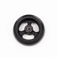 Roue avant de 4 pouces pour fauteuil roulant sportif, roue épaissie antidérapante et résistante à l'usure, accessoire de remplacement durable pour fauteuil roulant manuel