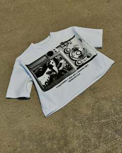 T-Shirt di Lusso da Uomo di Alta Qualità 220GSM, Personalizzabile con Logo, Stampa Grafica Effetto Vissuto, Stile Rock and Roll, Serigrafia - Product Image 2