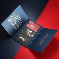 Tarjeta de Identificación NFC con Logotipo Personalizado en Relieve, Tarjeta de PVC con Código de Barras y Banda Magnética para Miembros VIP con Funda