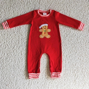 Conjunto de Pijama para Niña con Estampado de Jengibre Navideño, Ecológico, con Rayas Rojas, Spandex/Algodón - Product Image 2