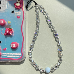 Breloque papillon tendance plaqué or 18 carats avec perles de cristal et de verre multicolores pour <span class=keywords><strong>coque</strong></span> de téléphone <span class=keywords><strong>iPhone</strong></span> et porte-clés - Product Image 4