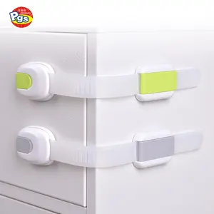 Longest Length Safe Baby Supplies Locker Child Drawer Lock Secure Cabinet Straps for Refrigerator Wardrobe Door Security