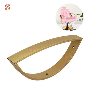 Cadre d'accoudoir de chaise de barbier de luxe doré, style géométrique artistique, de l'usine ShengHui, matériel de mobilier de <span class=keywords><strong>salon</strong></span> de boutique - Product Image 2