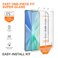 Protector de Pantalla de Vidrio Templado HD para Samsung Galaxy S26 Ultra S25 S24 Plus, Sin Burbujas, Fácil Instalación, Aplicador Automático de Polvo