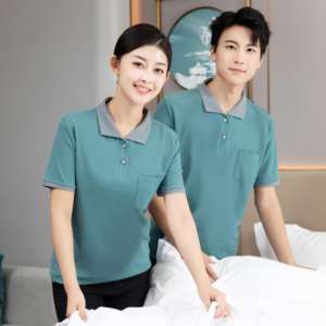 Uniforme unisexe confortable réfléchissant de personnel d'entretien ménager de maison de services de nettoyage industriel pour le personnel de nettoyage - Product Image 2