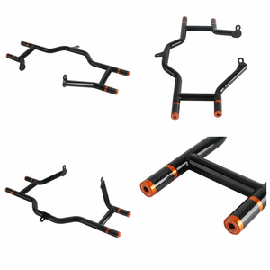 Barre de protection du moteur avant pour Harley <span class=keywords><strong>CVO</strong></span> Street Glide 2010~2023, glissières Delrin, tube de 114 mm de diamètre, ne convient pas aux modèles Road Glide - Product Image 6