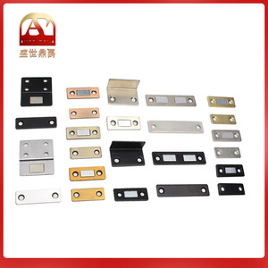 Loquets de porte magnétiques ultra fins en acier laminé à froid nickelé pour portes d'armoires de cuisine, utilisation invisible pour tiroirs - Product Image 4