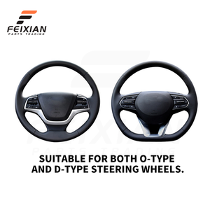 Housse de <span class=keywords><strong>volant</strong></span> en fausse <span class=keywords><strong>fourrure</strong></span> d'hiver 2024, sans anneau intérieur, universelle, adhérence automobile, approvisionnement direct d'usine - Product Image 5
