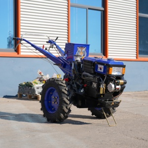 High Productivity 8HP 22HP Mini Walking Tractor Multi-Purpose Two-Wheel Hand Agriculture <strong>Machine</strong> Diesel Engine Rotary Tiller - Product Image 5