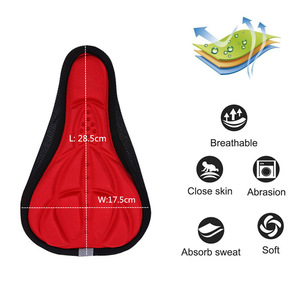 Selle de cyclisme coussin de siège en mousse confortable accessoires de vélo housse de siège de vélo souple respirante - Product Image 4