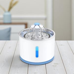 Bebedero Automático Ultra Silencioso de Acero Inoxidable de 2.4L, Moderno y Ecológico para Gatos, Sistema de Triple Filtración para Mascotas Pequeñas - Product Image 1