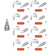Ujung Solder Tembaga Seri JBC Cartridge C210/C245 Original Kompatibel dengan Gagang Presisi T210/T245 untuk Solder CDS/CDB