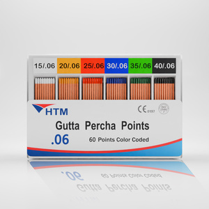 Htm Tandheelkundige Verbruiksartikelen Apparatuur Tandarts Materiaal Tandheelkundige Producten Kits 06 Taper Gp Gutta Percha Punten Voor Wortelkanaalvulling - Product Image 1